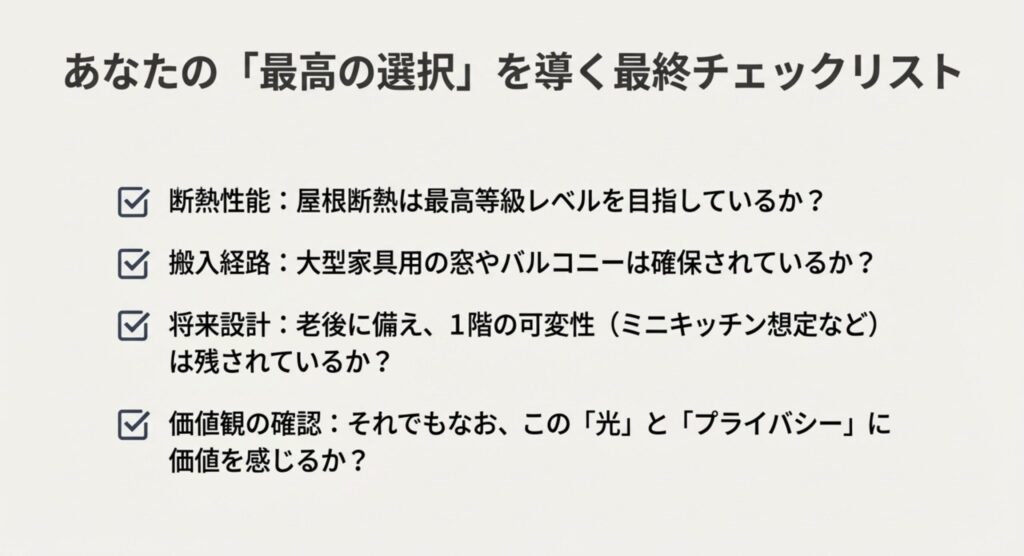 2階リビングで後悔しないための設計最終チェックリスト